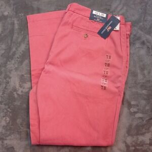 Vineyard Vines Breaker Pants Mens 42x30 Coral Chino Cotton Stretch Straight Slim